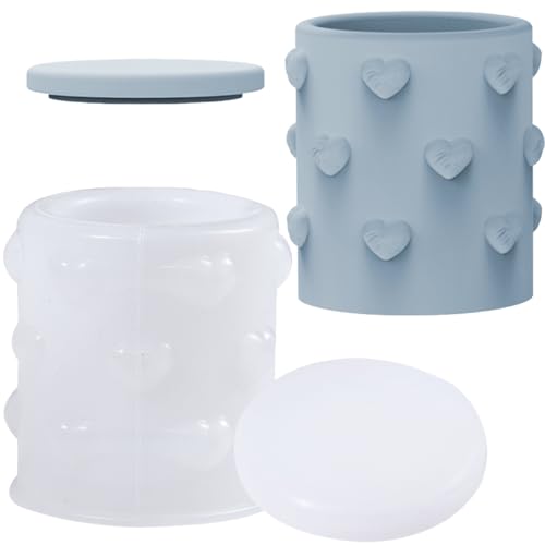 Herz-Kerzengefäßform, Liebe, Beton, Kerze, Glas, Form mit Deckel, zylindrische Silikon-Kerzenform, Epoxidharz, Handwerk, Gießform, Schmuckaufbewahrung, Formen für Harzguss, DIY Handwerk Herz-Kerzengefäßform, Liebe, Beton, Kerze, Glas, Form mit Deckel, zylindrische Silikon-Kerzenform, Epoxidharz, Handwerk, Gießform, Schmuckaufbewahrung, Formen für Harzguss, DIY Handwerk von AddLotLot