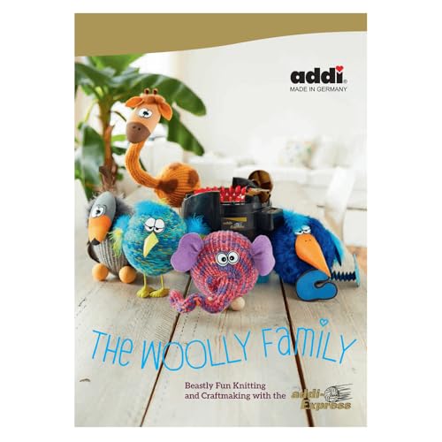 Addi Express Woolly Family Book AD9760 Winding Instead Bok, Wolle, Black, A4 von Addi Express Woolly Family Book