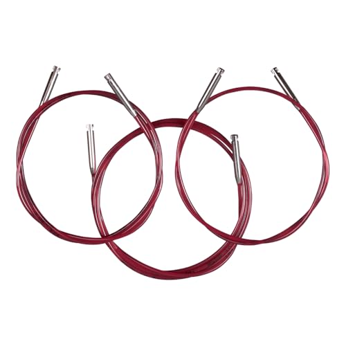 Addi SOS Cord Set, Nylon, Red/Silver, 60, 80, 100 cm von Addi