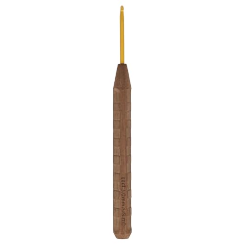 Addi Nature Walnuss-Gold Häkelnadel 16cm 3.00mm Aluminium Premium Qualität von Addi