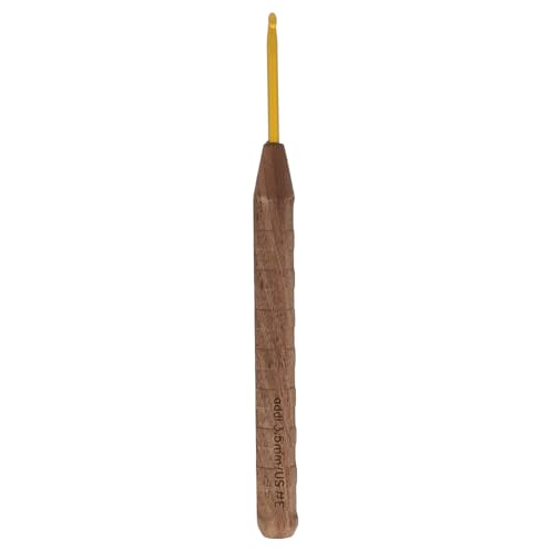 Addi Nature Walnut Gold crochet hook 16cm 3.50mm - 1pc Addi Nature Walnut Gold crochet hook 16cm 3.50mm - 1pc von Addi