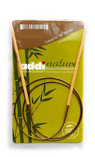 ADDI Rundstricknadel Bamboo, Bambus, Beige, 3 von Addi