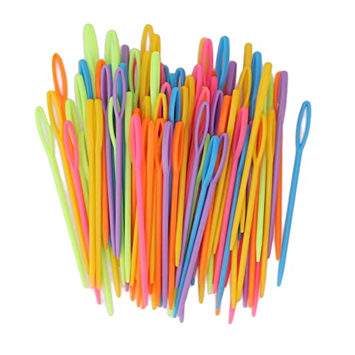 ADFAGA Large Eye Plastiknadeln helle Farben Haltbare Kunststoffnatteln zum Stricken von Weben von Unterrichtspraxis Haushalt Gebrauch 100pcs 9 cm ADFAGA Large Eye Plastiknadeln helle Farben Haltbare Kunststoffnatteln zum Stricken von Weben von Unterrichtspraxis Haushalt Gebrauch 100pcs 9 cm von Adfaga