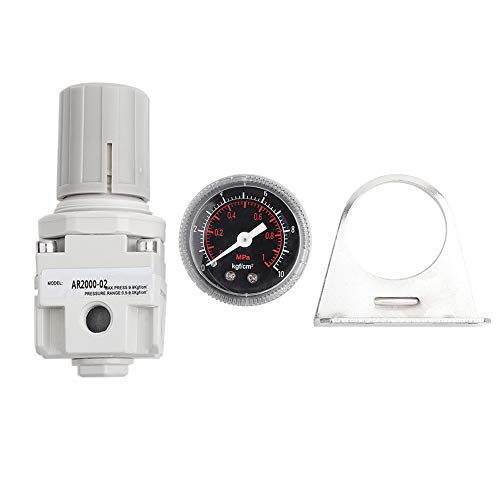AR2000 -Luftdruckregler mit hoher Genauigkeit einstellbares pneumatisches Druckreduzierungsventil mit und Klammer für industrielle Luftkompressorsysteme 1/4 -Zoll -Schnittstelle AR2000 -Luftdruckregler mit hoher Genauigkeit einstellbares pneumatisches Druckreduzierungsventil mit und Klammer für industrielle Luftkompressorsysteme 1/4 -Zoll -Schnittstelle von Adfaga
