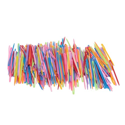 Adfaga 1000 Stück Nähnadeln aus Kunststoff, Garnnadeln mit großem Öhr, Web- und Sticknadeln für Heimwerker, Handarbeiten, Strickarbeiten, Bastelprojekte, sicher, langlebig, leuchte Adfaga 1000 Stück Nähnadeln aus Kunststoff, Garnnadeln mit großem Öhr, Web- und Sticknadeln für Heimwerker, Handarbeiten, Strickarbeiten, Bastelprojekte, sicher, langlebig, leuchte von Adfaga