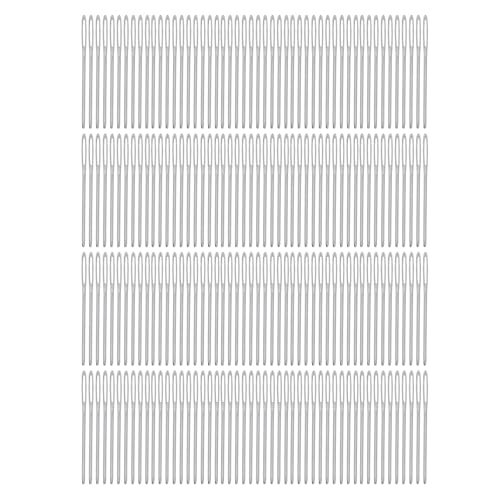 Adfaga 200pcs große Augenstumpfnadeln Edelstahlgarn -Strick -Nadeln basteln Webstreicher Nadeln für Häkelnähung Stickerei DIY -Projekte Anfänger Erwachsene Kinder Kinder von Adfaga