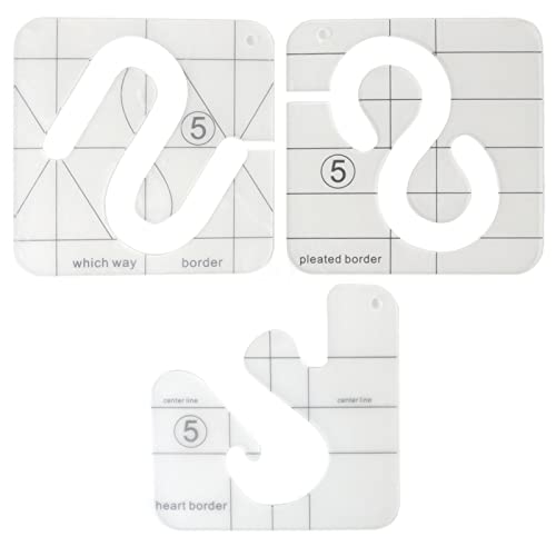 Adfaga 3 Stück Acryl Quilten Vorlagen Bewegung Transparente Näher für DIY Quilt ing Craft Enthusiasten Anfänger und Profis 14x14cm Adfaga 3 Stück Acryl Quilten Vorlagen Bewegung Transparente Näher für DIY Quilt ing Craft Enthusiasten Anfänger und Profis 14x14cm von Adfaga