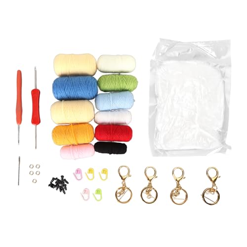 Adfaga Crochet Starter Kit Sun Moon Star Design 11 farbiges Garn DIY Craft Project für Anfänger Kinder Erwachsene süße Spaß kreatives handgefertigtes Baumwolle Plastik 1 Set Adfaga Crochet Starter Kit Sun Moon Star Design 11 farbiges Garn DIY Craft Project für Anfänger Kinder Erwachsene süße Spaß kreatives handgefertigtes Baumwolle Plastik 1 Set von Adfaga