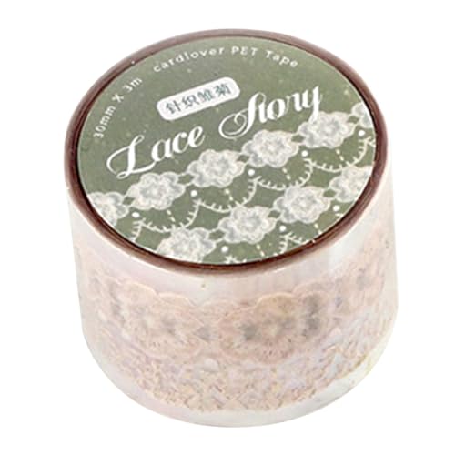 Adfaga Lace Pet Tape Exquisite Innovative Vintage DIY Dekoratives Klebeband für Sammelalbumalbumalbumblocke Premium Haustiermaterial Starker Klebstoff Leichtes Tragbar Adfaga Lace Pet Tape Exquisite Innovative Vintage DIY Dekoratives Klebeband für Sammelalbumalbumalbumblocke Premium Haustiermaterial Starker Klebstoff Leichtes Tragbar von Adfaga