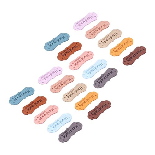 Adfaga Lederetiketten DIY Handgefertigte geprägte Etiketten Polyester Material Zufällige Farbe 20pcs zum Nähen Strickbeutel Brieftaschen Puppengeschenke Adfaga Lederetiketten DIY Handgefertigte geprägte Etiketten Polyester Material Zufällige Farbe 20pcs zum Nähen Strickbeutel Brieftaschen Puppengeschenke von Adfaga