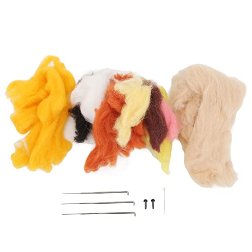 Adfaga Nadel Filz Kit Wolle Felting Kits DIY machen lehrreich kreatives lustiges Handwerk Set für Kinder Erwachsene Anfänger Wolle sichere Materialien 9 Farben 16pcs Werkzeuge von Adfaga
