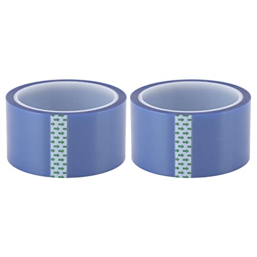 Adfaga Wärmesicheres Klebeband Hochtemperaturisolationsband Starkes Klebeband für Klebstoffmontage für elektrische Löten Reparaturen Haushalt Gebrauch blau Farbe 2 Rollen 50 mm von Adfaga