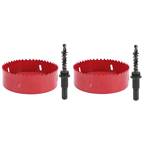 Bimetallochsägen Cutter Set Professionelle Klasse M42 Hochgeschwindigkeitstahlbohrer für Holzpaneele Acrylaluminium Eisenblätter 2 Sätze 80 mm bis 115 mm (115 mm) von Adfaga