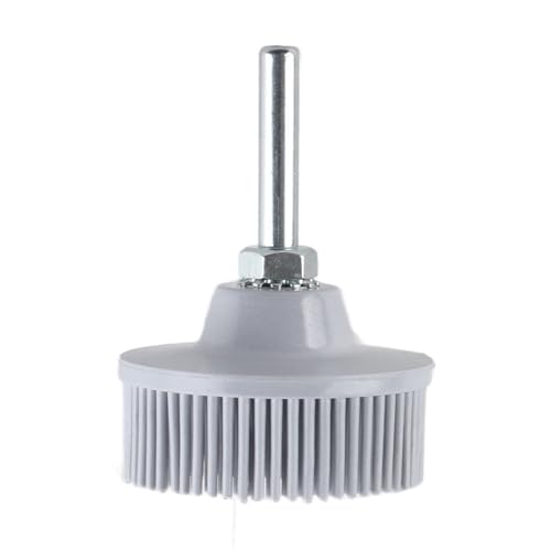 Borsten-Scheiben bürste 2 Zoll Emery Rubber Schleif-Polier rad Dauerhaft verschleiß fest zum Entfernen Metall polieren Elektro bohrer Zubehör Grün Gelb Weiß 50# 80# 120# Grit (Weiß) von Adfaga