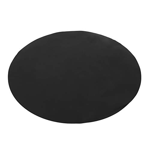 PTFE Fritting Pan Liner Non -Stick Kochmatte Hitzefest wiederverwendbares Küchenzubehör zum Backen von Grillen Frittieren Sicheres schwarz 24 cm 9.4in von Adfaga