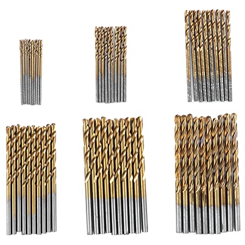 Twist-Bohrer Hochgeschwindigkeits-Stahl-Titanize-Verschleiß feste lebige Spiral bohrmaschine Set für Holz Kunststoff Metall legierung Stahl Gusseisen 60 Stück sortierte Größen Twist-Bohrer Hochgeschwindigkeits-Stahl-Titanize-Verschleiß feste lebige Spiral bohrmaschine Set für Holz Kunststoff Metall legierung Stahl Gusseisen 60 Stück sortierte Größen von Adfaga