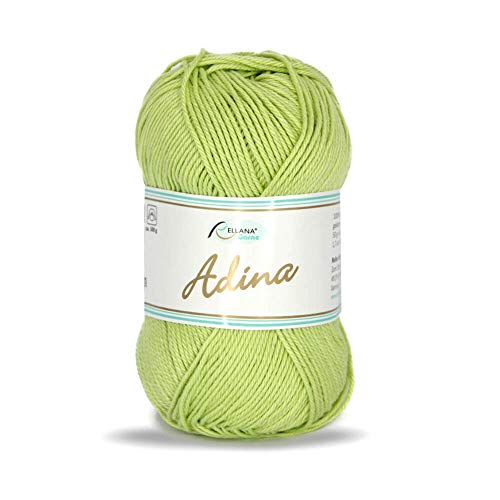 Adina von Rellana 100% Baumwolle Garn Farbe 31 Jade 50g von Adina