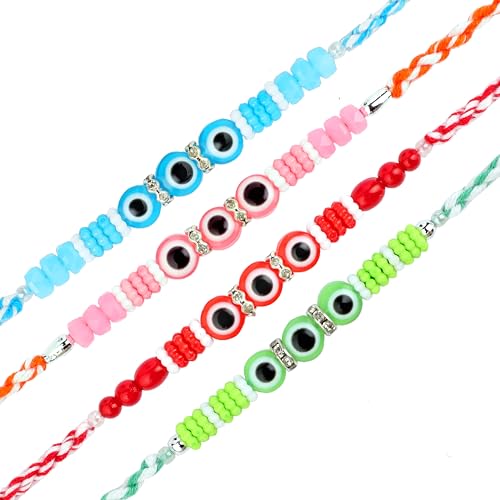 Set of 4 Rakhi for Brother Rakhi Thread Bracelet for Bhai Bhabhi Bhaiya veera Raksha Bandhan Rakhi Set Dora Bracelets with gift Pack for Brother Sister Indian Traditional Raksha Bandhan Festival Set of 4 Rakhi for Brother Rakhi Thread Bracelet for Bhai Bhabhi Bhaiya veera Raksha Bandhan Rakhi Set Dora Bracelets with gift Pack for Brother Sister Indian Traditional Raksha Bandhan Festival von Aditri Creation