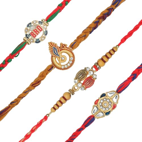 Set of 4 Rakhi for Brother Rakhi Thread Bracelet for Bhai Bhabhi Bhaiya veera Raksha Bandhan Rakhi Set Dora Bracelets with gift Pack for Brother Sister Indian Traditional Raksha Bandhan Festival Set of 4 Rakhi for Brother Rakhi Thread Bracelet for Bhai Bhabhi Bhaiya veera Raksha Bandhan Rakhi Set Dora Bracelets with gift Pack for Brother Sister Indian Traditional Raksha Bandhan Festival von Aditri Creation