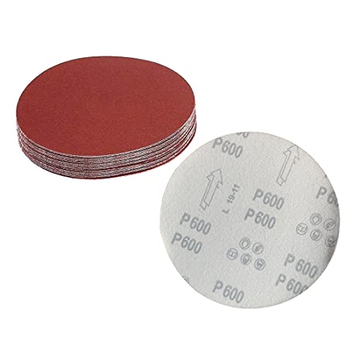 Adiyer Schleifscheiben, 17,8 cm, Körnung 600, Schleifpapier, Aluminiumoxid, 20 Stück von Adiyer