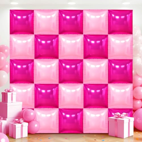 36 x quadratische Folienballonwand in Hot Pink und Pink 36 x quadratische Folienballonwand in Hot Pink und Pink von Adlbbkiy