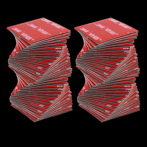 80 Stück Doppelseitiges Klebeband Extra Stark, Doppelklebeband Extra Stark Wasserdichtes,Doppelseitige Klebepads Quadratisch,für Auto, Wohn, Bürodekor, Küche, 30mmx30mm von Admygo