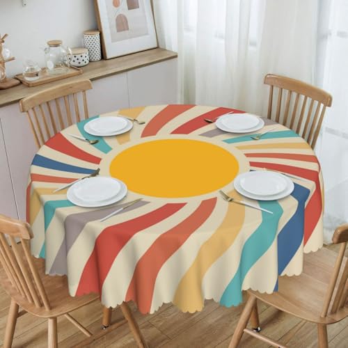 Tischdecke Abwaschbar Rund 150cm Herbst Tischdecke Solar Outdoor Tischdecke Fleckschutz Pflegeleicht Wasserdicht Tischtuch für Küche, Esstisch, Couchtisch, Party, Garten Tischdecke Abwaschbar Rund 150cm Herbst Tischdecke Solar Outdoor Tischdecke Fleckschutz Pflegeleicht Wasserdicht Tischtuch für Küche, Esstisch, Couchtisch, Party, Garten von Adolgutty
