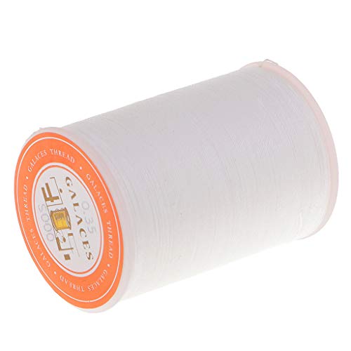 0,35 mm rundes gewachstes Polyester-Garn, Nähen, Nähen, Basteln, Basteln, Weiß von Adoorniequea