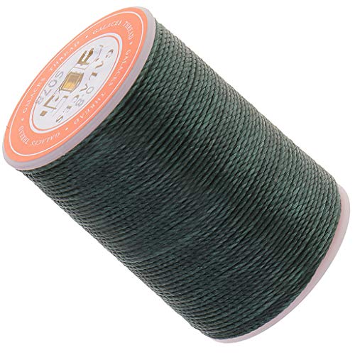 0,8 mm rundes gewachstes Polyester-Garn, Nähen, Nähen, Basteln, Basteln, Grün / Schwarz von Adoorniequea