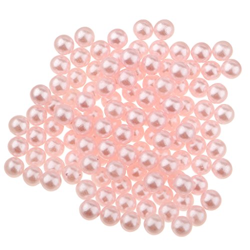 150 Stück Kunstperlen ohne Loch ABS Kunststoff Charm DIY lose Perlen rosa von Adoorniequea