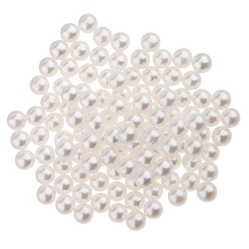 150 Stück Kunstperlen ohne Loch ABS Kunststoff Charm DIY lose Perlen weiß 150 Stück Kunstperlen ohne Loch ABS Kunststoff Charm DIY lose Perlen weiß von Adoorniequea