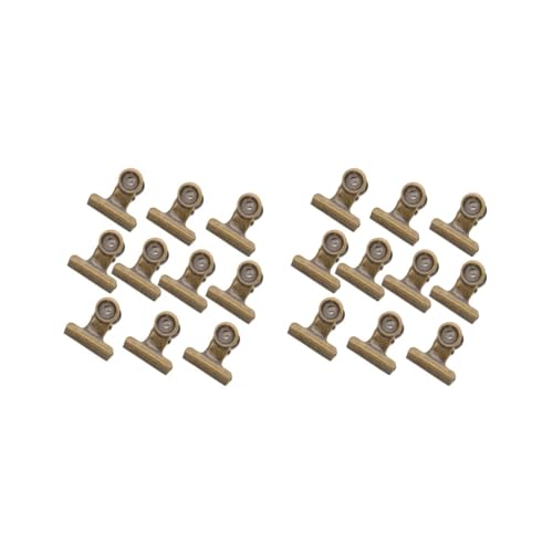 2 Set 10 Stück Metall Scharnierklammern Bulldog Büroklammern Klemmen/Aktenordner Clips Bronze 2 Set 10 Stück Metall Scharnierklammern Bulldog Büroklammern Klemmen/Aktenordner Clips Bronze von Adoorniequea