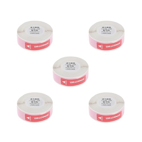 5 Set Thermoetikettendrucker Preisschild Adressaufkleber Papier Rolle Rosa 12x40mm-160 5 Set Thermoetikettendrucker Preisschild Adressaufkleber Papier Rolle Rosa 12x40mm-160 von Adoorniequea