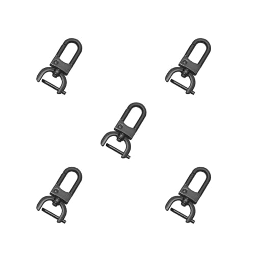 5 Set abnehmbarer Karabinerhaken Drehverschluss mit Schraubstange DIY Geldbörsenriemen Ersatz schwarz L 5 Set abnehmbarer Karabinerhaken Drehverschluss mit Schraubstange DIY Geldbörsenriemen Ersatz schwarz L von Adoorniequea