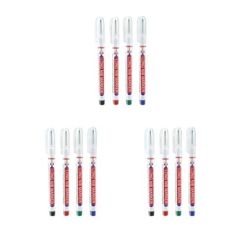 Adoorniequea 3 Set 4 x Langkopf-Marker, Holzbearbeitung, Holzdekoration, Tieflochkonstruktion von Adoorniequea