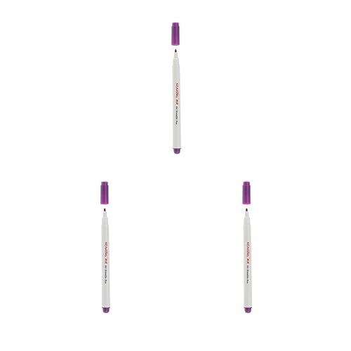 Adoorniequea 3 Set Luft/Wasser löschbare Stifte verschwindende Stoffmarker, lila, 1 mm, luftlöschbarer Stift Adoorniequea 3 Set Luft/Wasser löschbare Stifte verschwindende Stoffmarker, lila, 1 mm, luftlöschbarer Stift von Adoorniequea