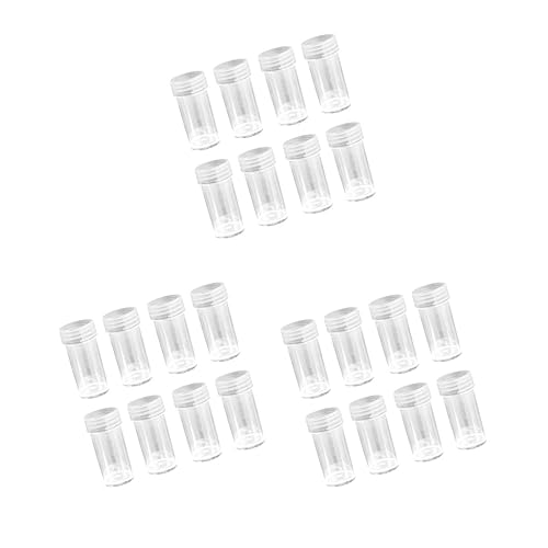 Adoorniequea Aufbewahrungsflaschen mit Strasssteinen, rund, Kunststoff, Schmuckbehälter, leere Nagelkunst-Perlen-Organizer-Boxen, 8 Stück, Stil 02, 3 Stück von Adoorniequea