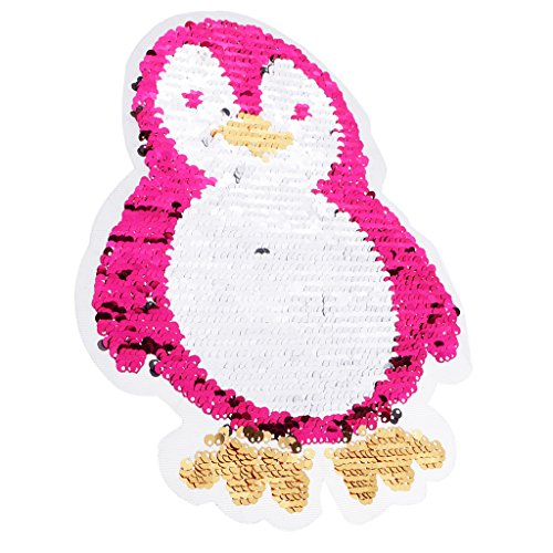 Beidseitig bestickter Pinguin-Aufnäher mit Pailletten, zum Aufnähen, Stoffapplikation Beidseitig bestickter Pinguin-Aufnäher mit Pailletten, zum Aufnähen, Stoffapplikation von Adoorniequea