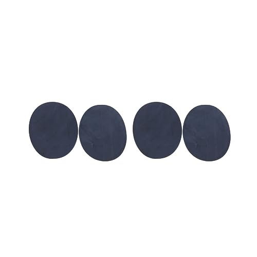 Flicken zum Aufbügeln, oval, beflockt, Dunkelblau, 2 Stück Flicken zum Aufbügeln, oval, beflockt, Dunkelblau, 2 Stück von Adoorniequea