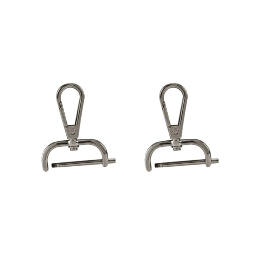 Karabinerhaken mit Drehgelenk, Ersatz-Karabinerhaken, 31 mm, Schwarz, 2 Stück Karabinerhaken mit Drehgelenk, Ersatz-Karabinerhaken, 31 mm, Schwarz, 2 Stück von Adoorniequea