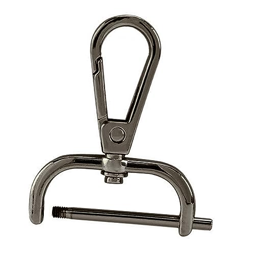Karabinerhaken mit Drehgelenk, Ersatz-Karabinerverschlüsse, 31 mm, Schwarz Karabinerhaken mit Drehgelenk, Ersatz-Karabinerverschlüsse, 31 mm, Schwarz von Adoorniequea