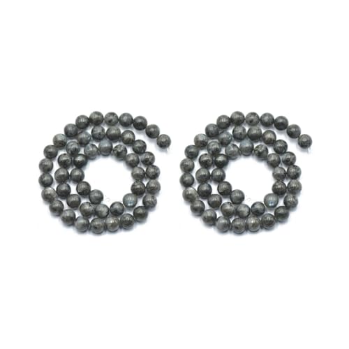 Larvikit-Edelsteine, rund, natürlich, schwarz, Labradorit, 8 mm, 39,4 cm, 2 Stück Larvikit-Edelsteine, rund, natürlich, schwarz, Labradorit, 8 mm, 39,4 cm, 2 Stück von Adoorniequea