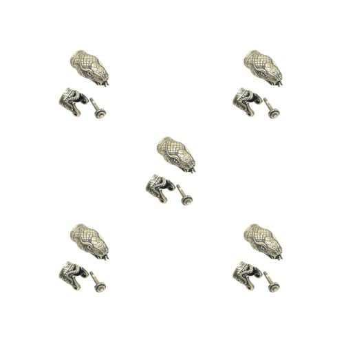 Schlangenkopf-Verschlüsse, Messingschnallenhaken für Paracord-Armband, Survival-Armband, 5 Stück von Adoorniequea