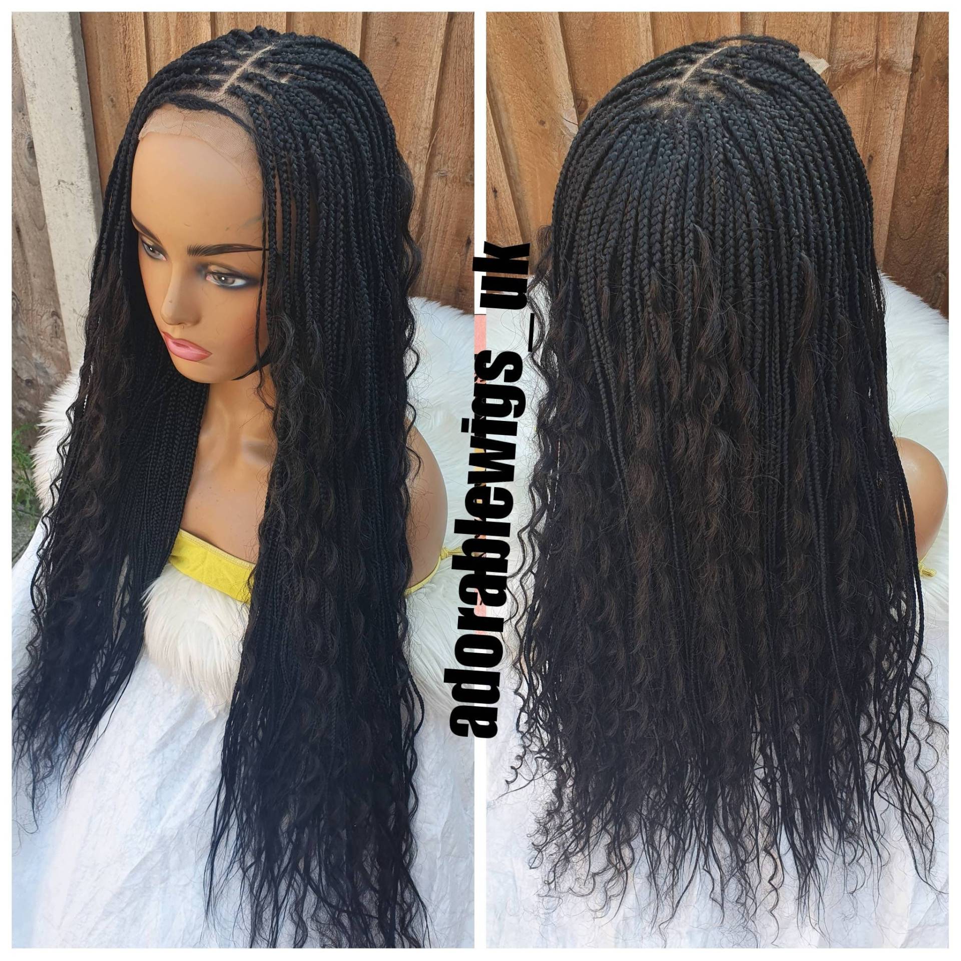Goddess Braided Wig For Black Women /Hand Made Wigs/Full Closure 4×4 28 Inch Goddess Braided Wig For Black Women /Hand Made Wigs/Full Closure 4×4 28 Inch von Adorablewigsuk