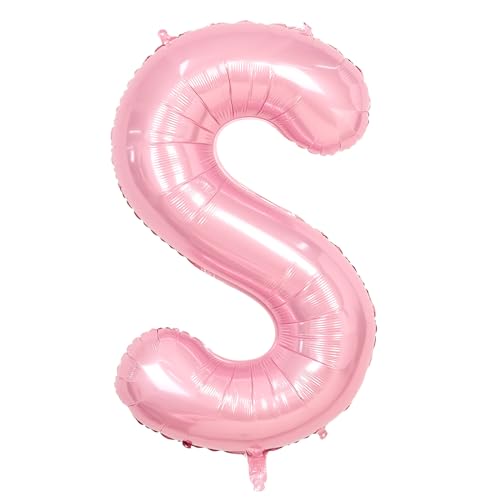 Buchstabe S Luftballon Rosa,40 Zoll Hell Pink S Buchstabe Luftballon,A-Z Mylar Alphabet Folienballon,Pastell Rosa Buchstaben Luftballon für Geburtstag Jahrestag Baby Dusche Hochzeit Party Deko Buchstabe S Luftballon Rosa,40 Zoll Hell Pink S Buchstabe Luftballon,A-Z Mylar Alphabet Folienballon,Pastell Rosa Buchstaben Luftballon für Geburtstag Jahrestag Baby Dusche Hochzeit Party Deko von Adorely