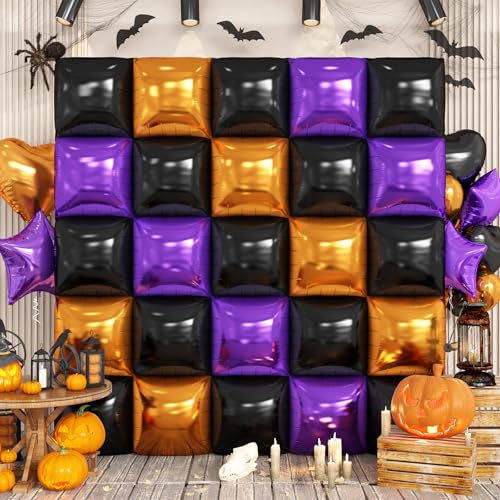 Folienballon-Wand, 25 Stück, doppelseitig, Helium, Polyester, Luftballon, Tunnel, Bogengirlande, Kit für Halloween, Geburtstag, Braut, Jahrestag, Babyparty, Party-Dekorationen von Adorely
