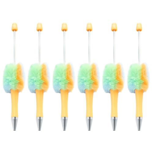 6 x Perlenkugelschreiber, Plüsch-Kugelschreiber, lustiger Schreibstift für Jungen, Mädchen, Kinder, Belohnung, Geburtstag, Party, Gastgeschenk 6 x Perlenkugelschreiber, Plüsch-Kugelschreiber, lustiger Schreibstift für Jungen, Mädchen, Kinder, Belohnung, Geburtstag, Party, Gastgeschenk von Adrosstoller