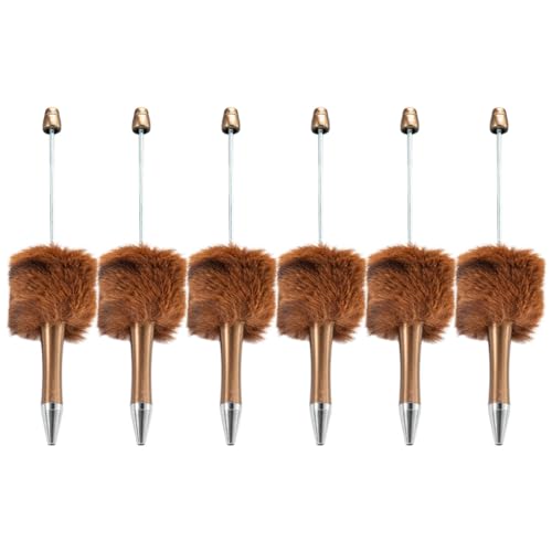 6 x Perlenkugelschreiber, Plüsch-Kugelschreiber, lustiger Schreibstift für Jungen, Mädchen, Kinder, Belohnung, Geburtstag, Party, Gastgeschenk 6 x Perlenkugelschreiber, Plüsch-Kugelschreiber, lustiger Schreibstift für Jungen, Mädchen, Kinder, Belohnung, Geburtstag, Party, Gastgeschenk von Adrosstoller