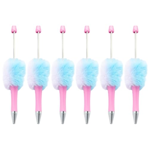 6 x Perlenkugelschreiber, Plüsch-Kugelschreiber, lustiger Schreibstift für Jungen, Mädchen, Kinder, Belohnung, Geburtstag, Party, Gastgeschenk 6 x Perlenkugelschreiber, Plüsch-Kugelschreiber, lustiger Schreibstift für Jungen, Mädchen, Kinder, Belohnung, Geburtstag, Party, Gastgeschenk von Adrosstoller