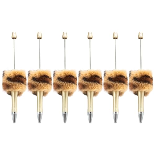6 x Perlenkugelschreiber, Plüsch-Kugelschreiber, lustiger Schreibstift für Jungen, Mädchen, Kinder, Belohnung, Geburtstag, Party, Gastgeschenk 6 x Perlenkugelschreiber, Plüsch-Kugelschreiber, lustiger Schreibstift für Jungen, Mädchen, Kinder, Belohnung, Geburtstag, Party, Gastgeschenk von Adrosstoller